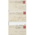 Group of 3 F.J. Fuller Attorney Haverhill MA 1910 with Flag cancel