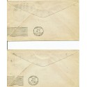 Group of 2 F.B. Buffham Racine Wisconsin via airmail 5c rate 1930 covers to Allston MA WM F. Gray