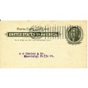 Albert Dickinson Co. Chicago IL 1899 seed list Advertising postal card Barr-Fyke Machine cancel C4-121A die c on UX14 postal card
