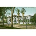 Old Palms & Club House San Jose California Postcard 1909 Flag cancel Ormsby Shirt Co. Advertising