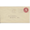 American Philatelic Society Convention 1922 Slogan cancel on postal envelope Springfield MA