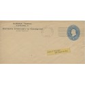 Alkoran Temple Cleveland Ohio Contents unknown to Consignee 1893 cancel on 1c Postal envelope