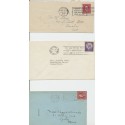 Group of 6 Slogan cancels on covers & a card Rutland Vermont Livestock Expo, Wisconsin Products, New Milford 250th Silver Jubilee Parcel post and more