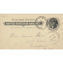 West Boxford Massachusetts Scarce 1900 Postal card to Bradford MA 