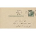 Junction City Kansas 1920 Charged Prepaid auxiliary marking interesting postal card