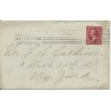 Hartford CT machine cancel on cover with AMS New York Station E received (1) 1900