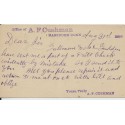 Hartford Connecticut Geometric fancy cancel on postal card UX-7 1882