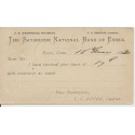 UX7 Postal card Essex Connecticut Geometric fancy cancel Deep River received 1883