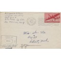 World War II Letter APO 709 Return Address APO292 letter asks for Houseboat Blueprint 1945