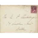Boston Massachusetts Receiving Distribution Mark 1890 on cover