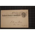 John L. Whiting & Son Co Brush Manufacturers Boston MA 1896 Flag cancel on postal card