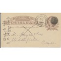 Brighton Station MA 1886 DPO on Postal card Scarce