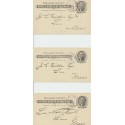 Group of 8 Athol Center Massachusetts cancels on Postal Card late 1890's