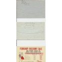 Group of 6 Slogan cancels on covers & a card Rutland Vermont Livestock Expo, Wisconsin Products, New Milford 250th Silver Jubilee Parcel post and more