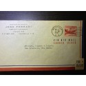 Jose Ferrari corner Aguadilla Puerto Rico 1947 Airmail Envelope 5c rate to New Jersey