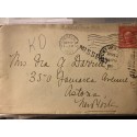 Rochester New York Missent 1907 2 Barry Machine cancels on back Mount Vernon & Long Island