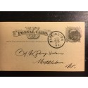 Postal card UX-5 Burlington Vermont  Stamp Price list E.H. Payn 