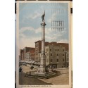 Confederate Monument Norfolk Virginia Postcard Southern Commercial Congress 8th Annual convention Slogan cancel 1916