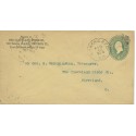 Cleveland Stone Co. NY & Chicago R.P.O. W.D. TR8 cancel on postal postal envelope