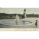 Groveton JCT & Bos RPO 1908 cancel on postcard Public Gardens