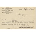 Boston MA 1894 reversed 3 in Killer UX12 postal card Geo Gregerson Insurance