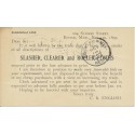C.R. English Slasher, Clearer & Roller Cloths Boston MA 1899 Postal card Flag cancel