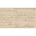 Butler Ohio Octagonal cancel on Postal card 1887