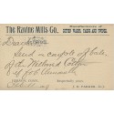 Barry Machine Machine Cancel Hartford CT Ravine Mills Co. Advertising postal card 1899