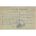 World War I Postcard Blue Passed as Censored AEF Soldiers note Bourges Le Palais Jacques Coeur