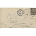 1882 5¢ #205 Grant tied by 1883 New York duplex to England to Switzerland