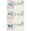 Ronald Reagan & George HW Bush Inauguration Day covers Aristocrats cachet 1/20/1981 set of 3