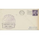 1962 Arctic Operations Polar Sealift US Navy cover Postage DUe One cent Brooklyn NY Naval Base 1/7/1963 cancel