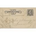 UX5 Postal card Macon & Brunswick AGT Railroad cancel 1878