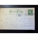 Chicago Illinois Canal Station 1911 Machine cancel on PostCARD Happy New Year