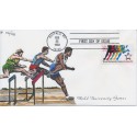 #2748 World University Games Buffalo 1993 Hand Painted NF Neal Faircloth cachet First Day cover only 48 made