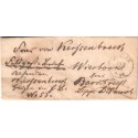 German Military Mail Franco Prussian War 11870 Minden Stampless letter AUSG no 3 backstamp