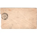 Octagonal cancel on cover Fort Atkinson Wisconsin 1/14 c.1886 3c Washington on front with wedges cancel