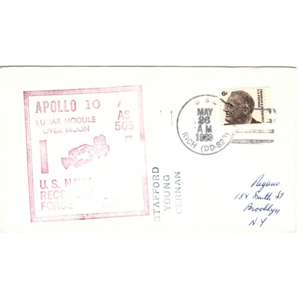 Apollo 10 manned Flight A505 US Navy recovery Force USS Rich DD-820