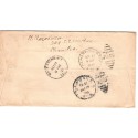 #c19 6c Winged Globe & 3c Washington strip of 3 & 1c Franklin combo Special Delivery Airmail Maimi Florida 10/24/1938