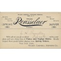 Wilbur, Campbell, Stephens CO Rensselaer Shirts Advertising Postal card 1901