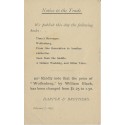 Harper & Brothers Notice to the Trade Publishers Advertsing Postal card 1893