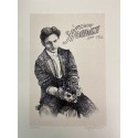 Harry Houdini Magician Prints signed by Artist Barry Simon 13.5X11