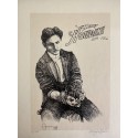 Set of 5 Harry Houdini Magician Prints signed & Remarqued by Artist Barry Simon 13.5X11