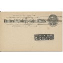 Cedar Rapids Iowa 1895 Order of the Railway Conductors of America Postal card