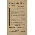 Kleistone Rubber Co. Warren Rhode Island Advertising postal card Boston MA South Station 2 cancel 1920