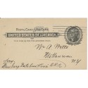 Barry Machine cancel Albany NY 1899 Railroad Commissioners Postal card