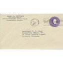 Indiana University School of Law Bloomington corner 1935 3c Postal envelope open on top