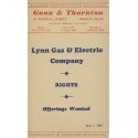 Gunn & Thornton Boston Massachusetts Stock Brokers Lynn Gas Company Advertising Postal card 