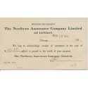 Chicago Illinois Time Marking cancel 1911 A105 11/xx/BL on postcard Northern Assurance CO