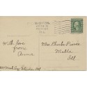 Wheaton Illinois 1916 Columbia Machine cancel D-1WU Postcard Eater Wishes